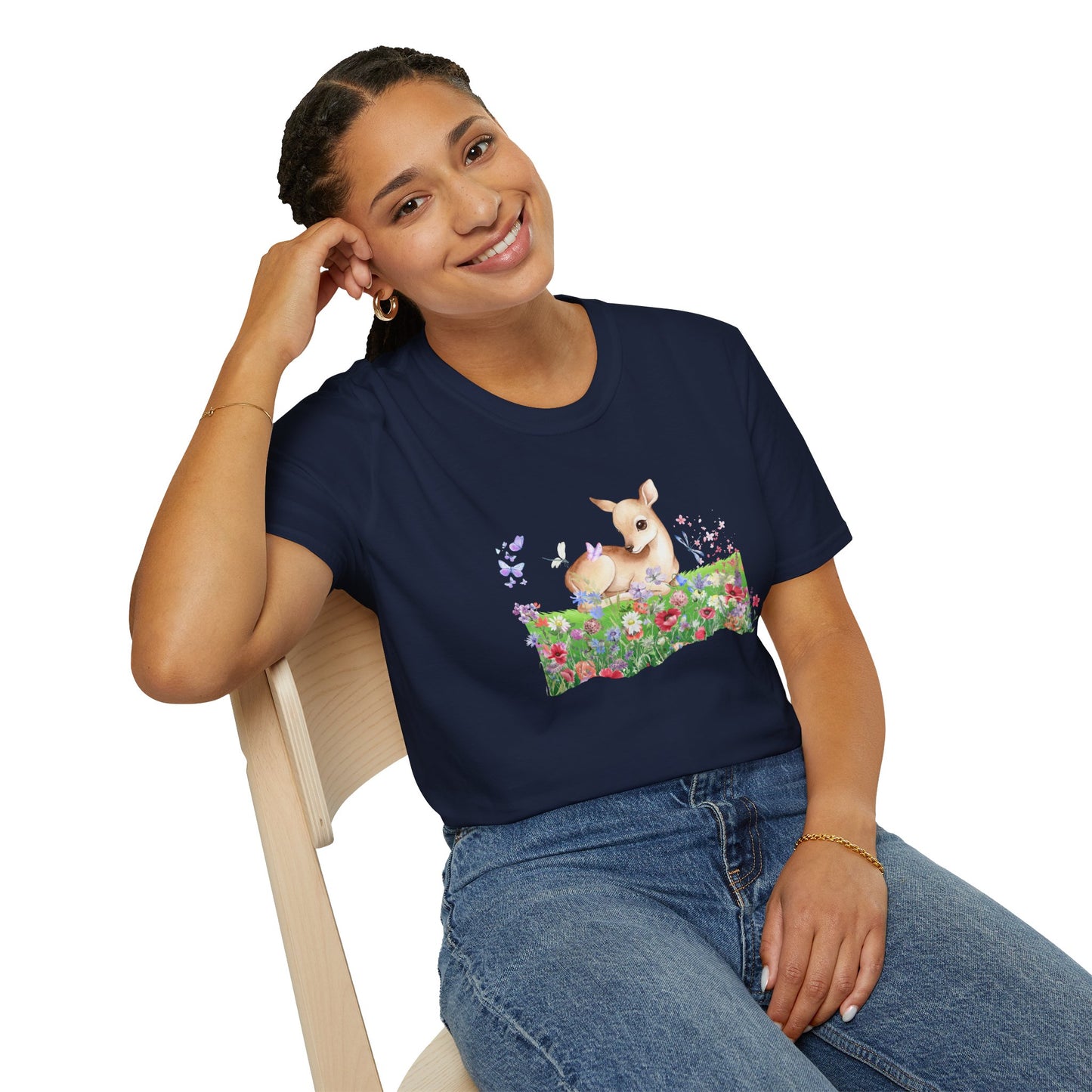 Doe in Wildflower Meadow T-Shirt