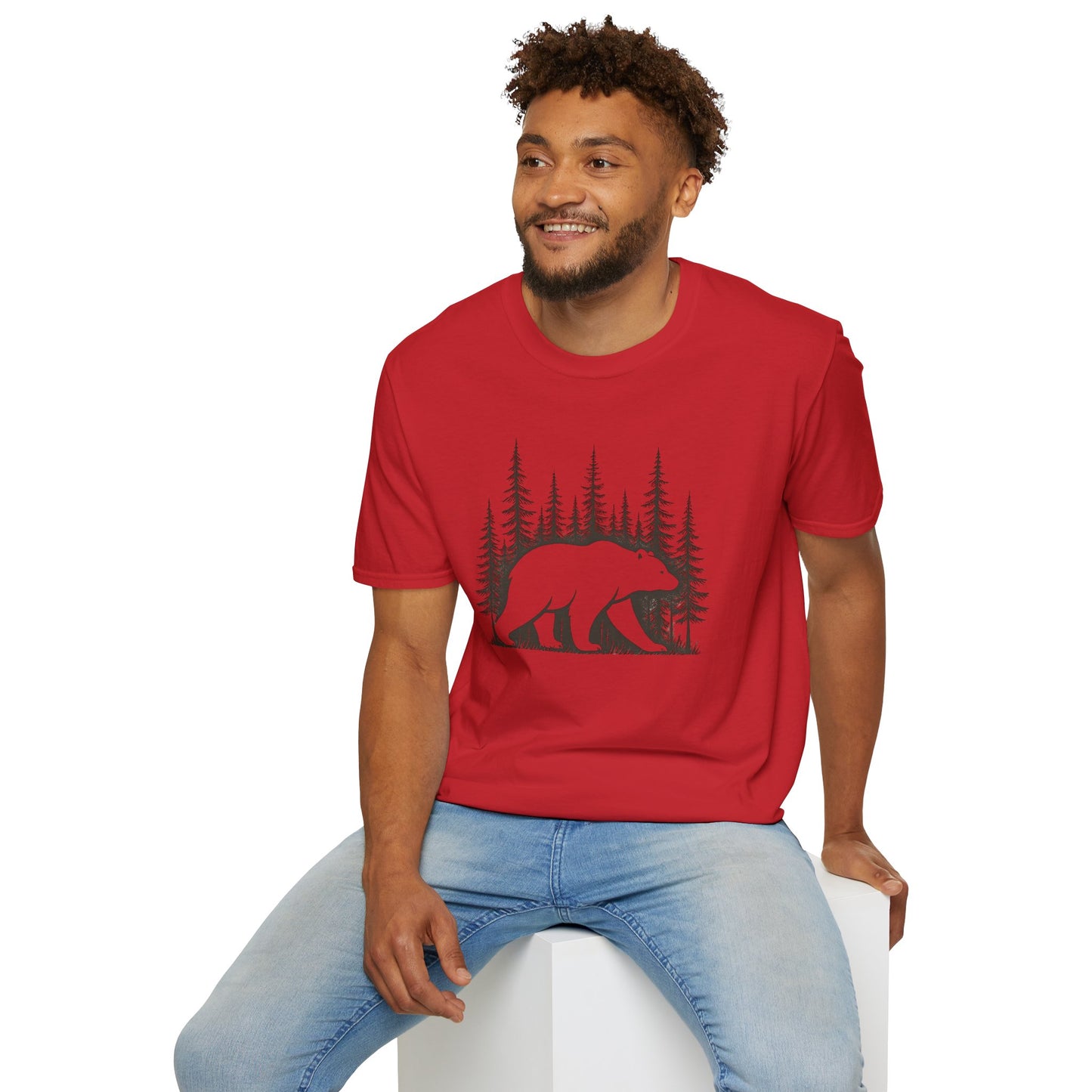 Bear Silhouette T-Shirt — Woodland Forest Graphic Tee