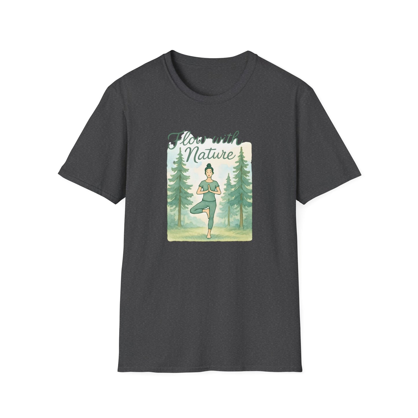 Flow with Nature T-Shirt - Mindful Living & Nature Inspired Tee