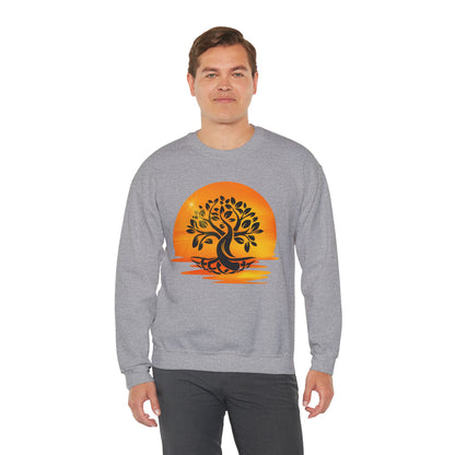 Tree of Life Sweatshirt – Sunset Tribal Graphic Crewneck