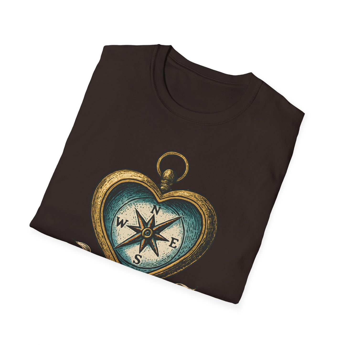 Heart Compass Design “My Heart's Compass” | Romantic Adventure Tee