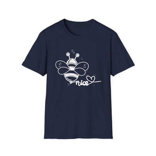 Bee Sketch T-Shirt | Bumblebee & Heart Graphic Tee