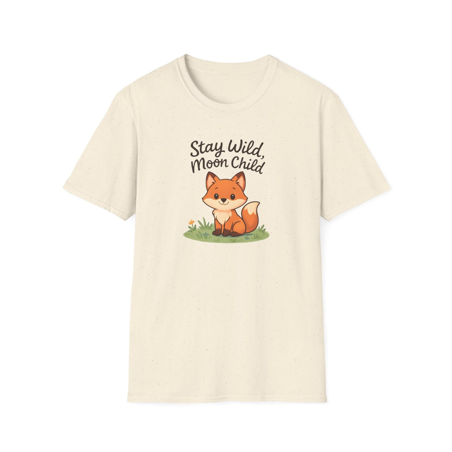 Fox T-Shirt — "Stay Wild, Moon Child" Cute Woodland Graphic Tee