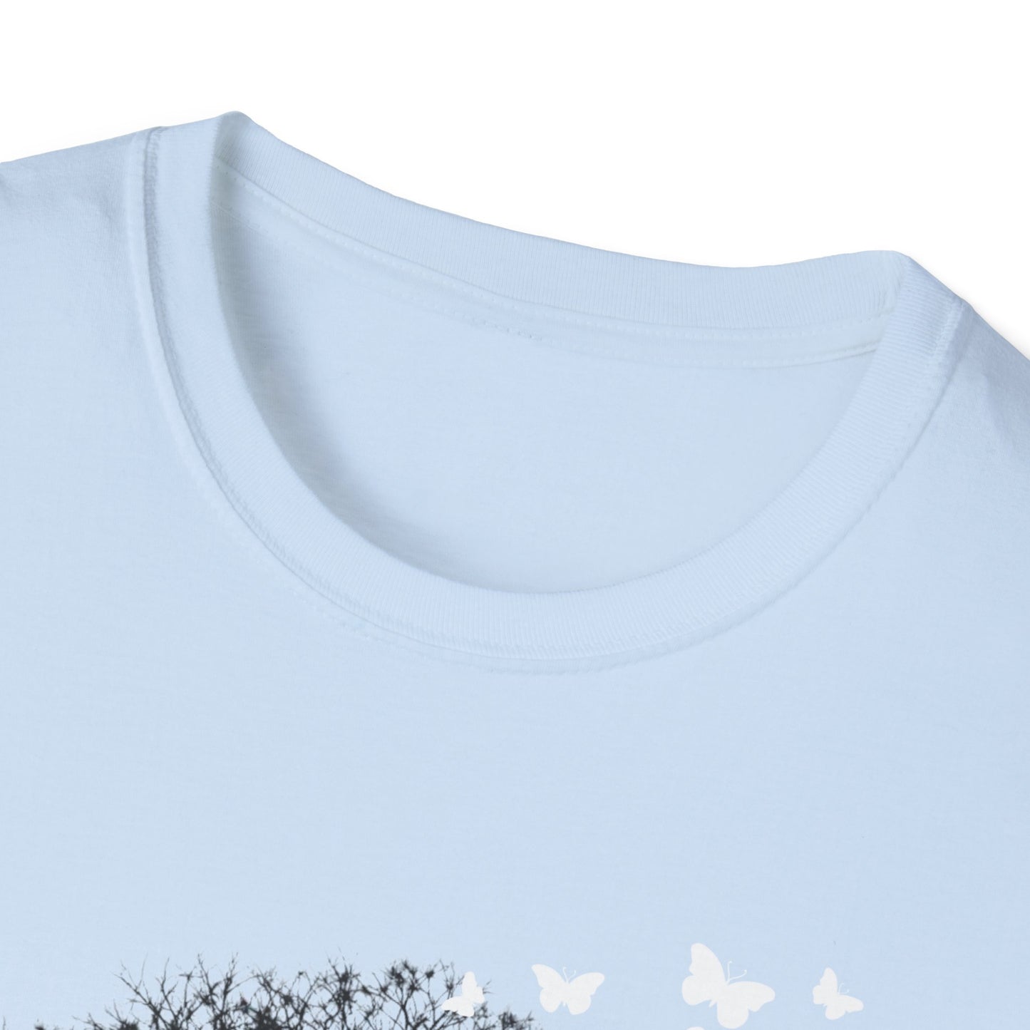 Butterfly Tree Graphic T‑Shirt — Nature Dreamscape Tee