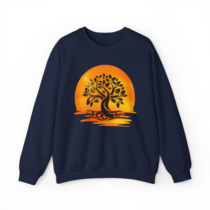 Tree of Life Sweatshirt – Sunset Tribal Graphic Crewneck