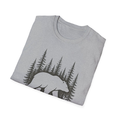 Bear Silhouette T-Shirt — Woodland Forest Graphic Tee
