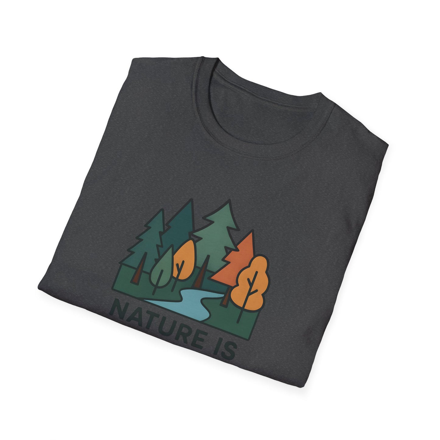 Nature Is My Therapy T-Shirt — Forest Camping Graphic Tee