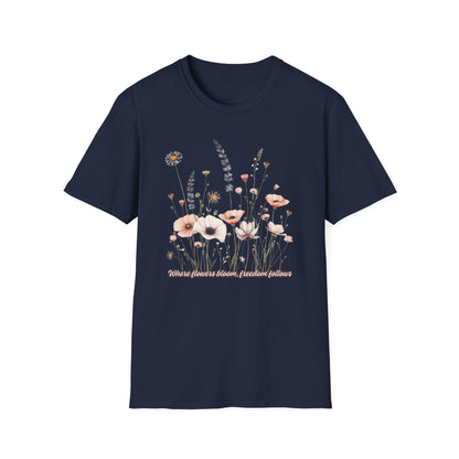 Floral Meadow Tee — Soft Pastel Wildflower T-Shirt