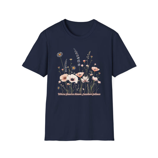 Floral Meadow Tee — Soft Pastel Wildflower T-Shirt