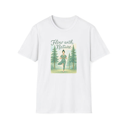 Flow with Nature T-Shirt - Mindful Living & Nature Inspired Tee