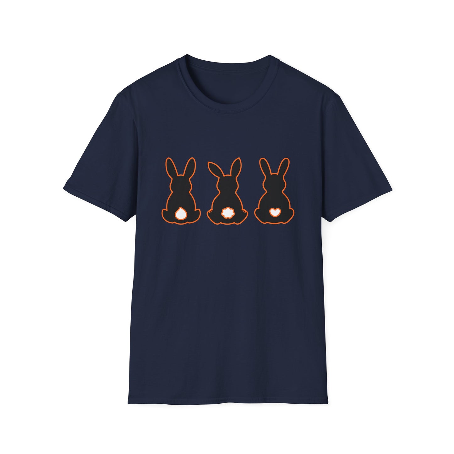 Bunny Trio Silhouette T-Shirt — Cute Easter Rabbit Graphic Tee