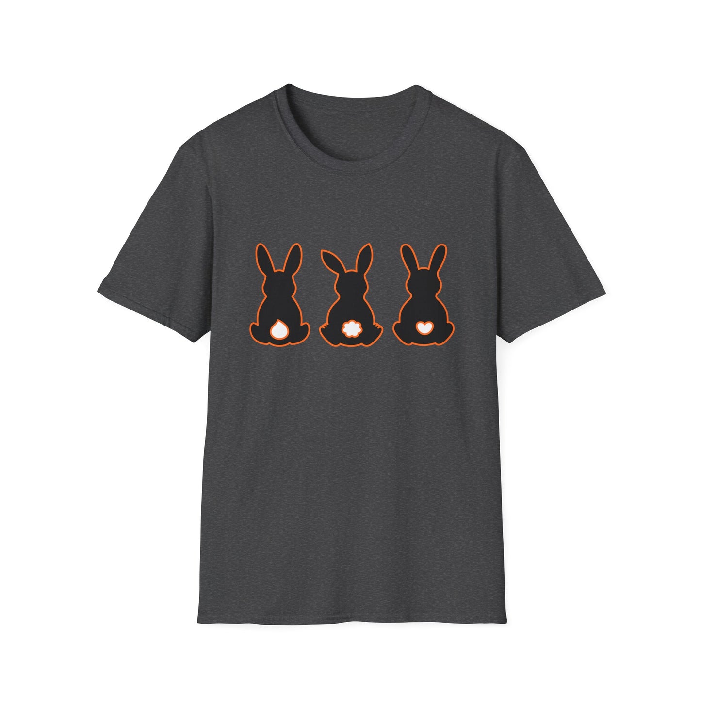Bunny Trio Silhouette T-Shirt — Cute Easter Rabbit Graphic Tee