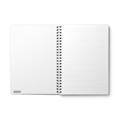 A5 Spiral Notebook — Watering Can Rainbow Over Wildflower Garden (Custom Text)