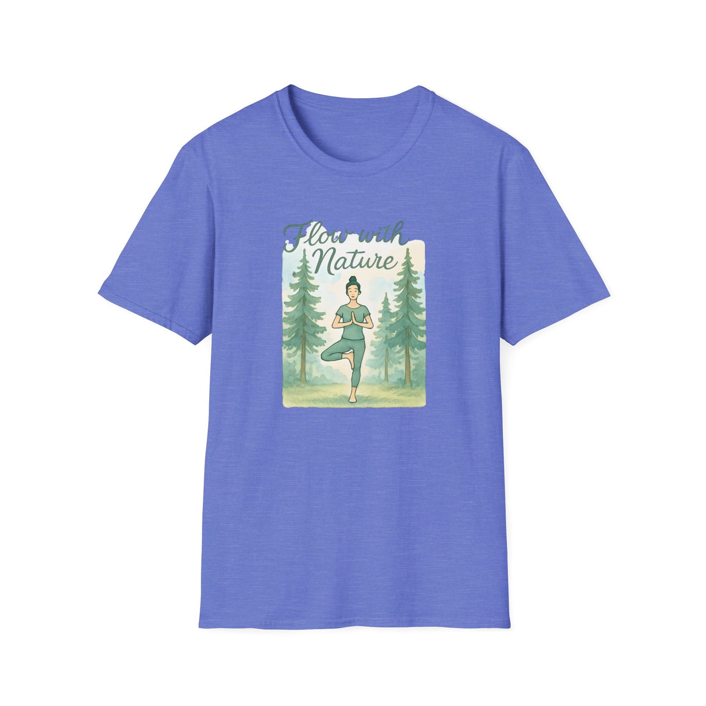 Flow with Nature T-Shirt - Mindful Living & Nature Inspired Tee