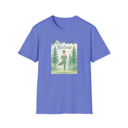 Flow with Nature T-Shirt - Mindful Living & Nature Inspired Tee