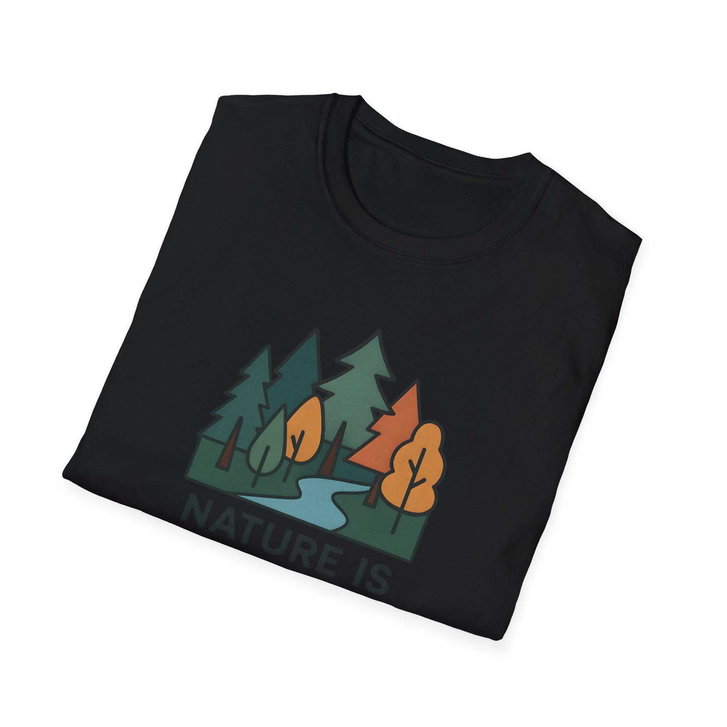 Nature Is My Therapy T-Shirt — Forest Camping Graphic Tee