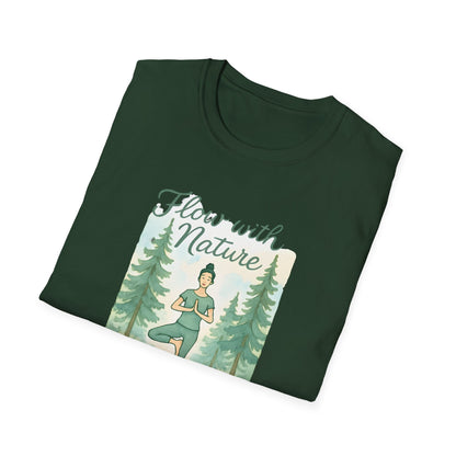 Flow with Nature T-Shirt - Mindful Living & Nature Inspired Tee