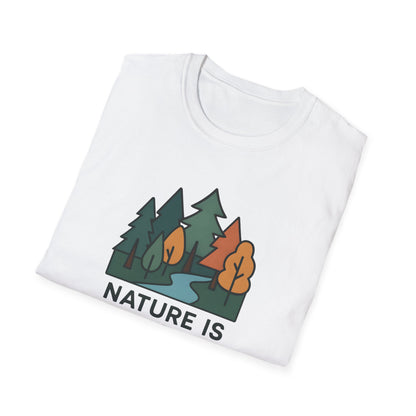 Nature Is My Therapy T-Shirt — Forest Camping Graphic Tee