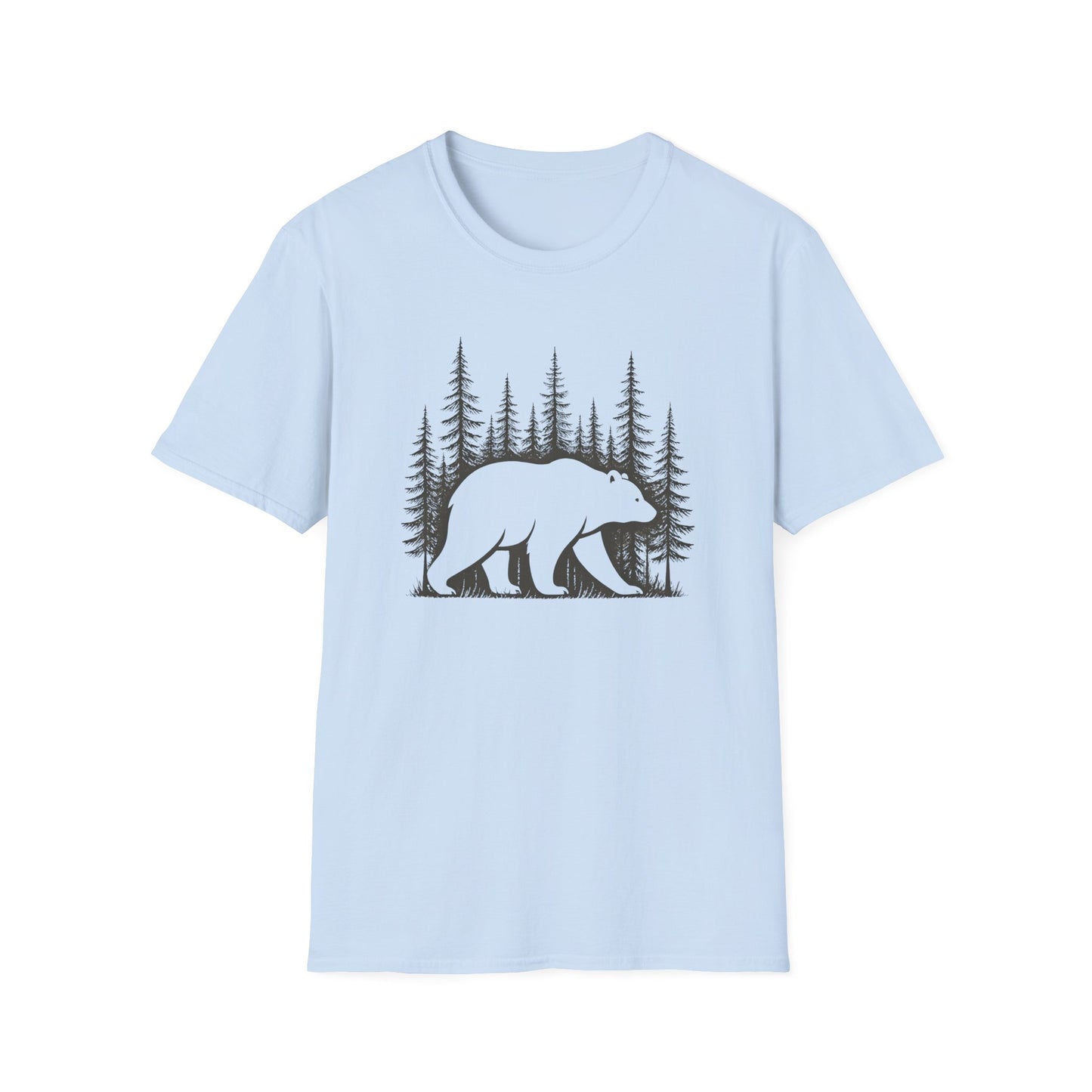 Bear Silhouette T-Shirt — Woodland Forest Graphic Tee