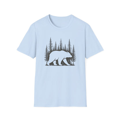 Bear Silhouette T-Shirt — Woodland Forest Graphic Tee