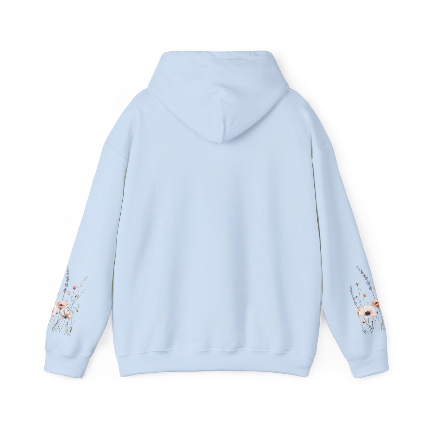 Floral Meadow Hoodie — Soft Pastel Wildflower Garden Pullover