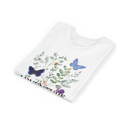 Youth Tee - "Adventure Awaits" Butterfly & Foliage Graphic