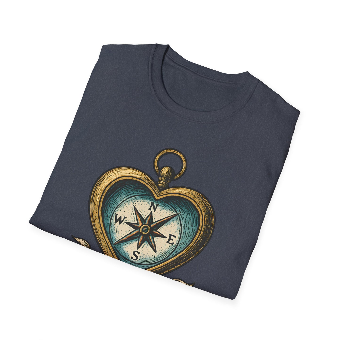 Heart Compass Design “My Heart's Compass” | Romantic Adventure Tee