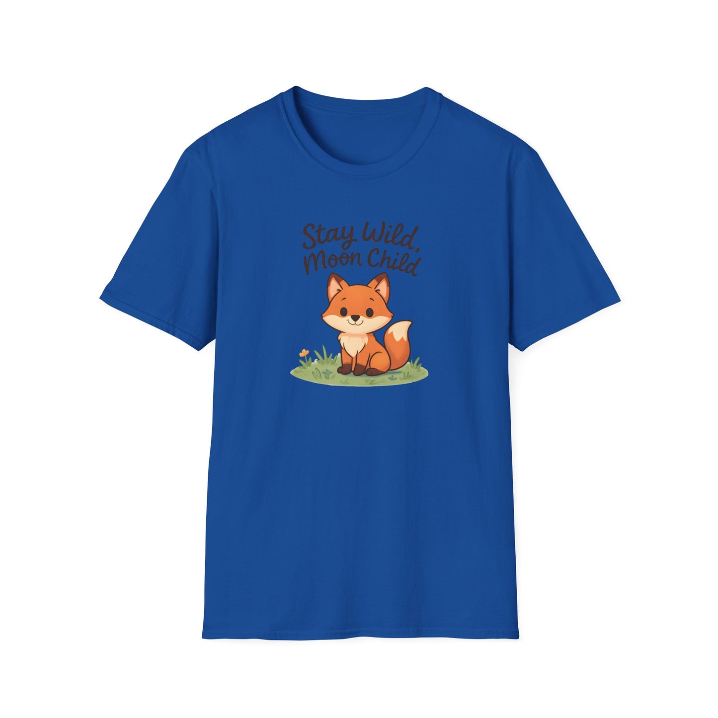 Fox T-Shirt — "Stay Wild, Moon Child" Cute Woodland Graphic Tee
