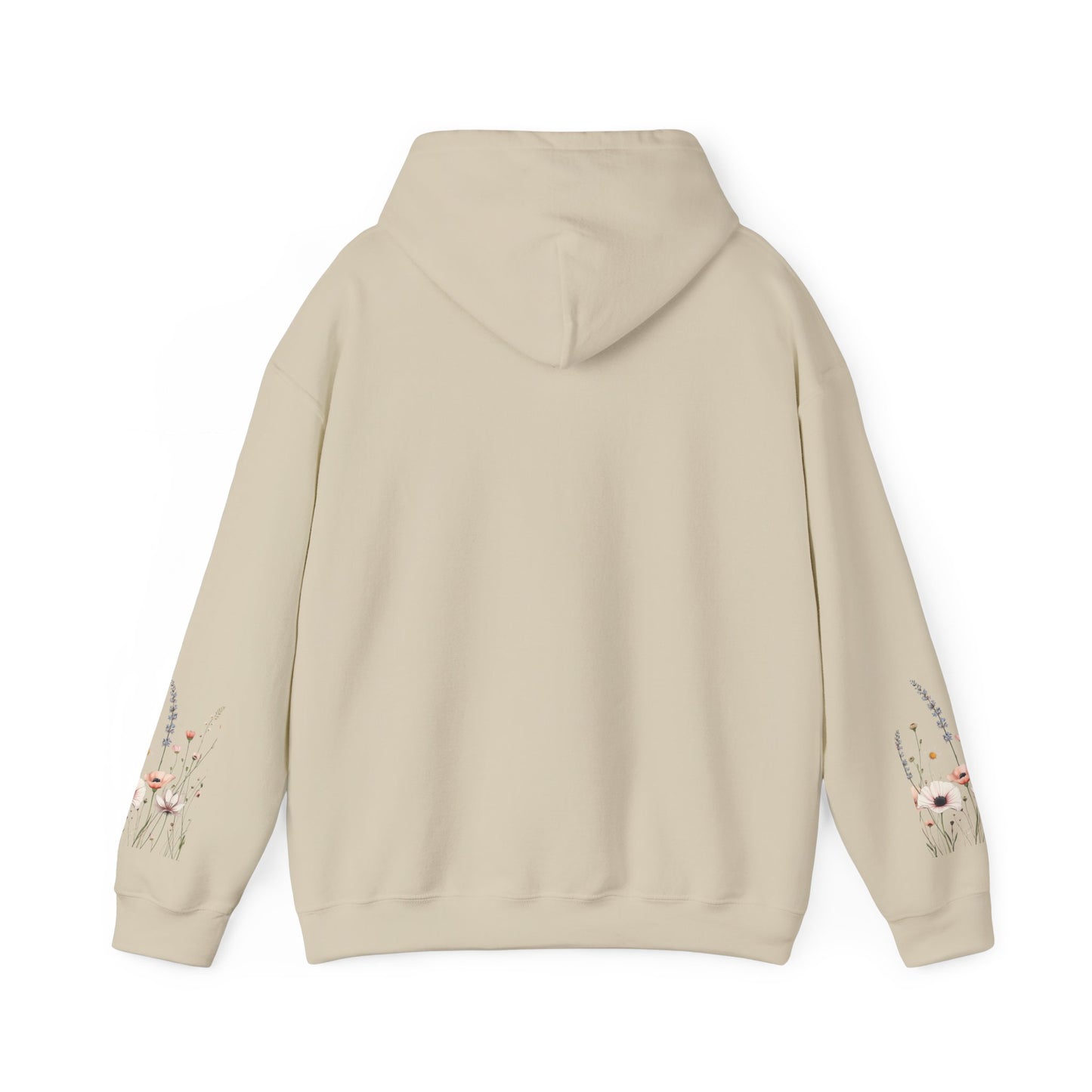 Floral Meadow Hoodie — Soft Pastel Wildflower Garden Pullover