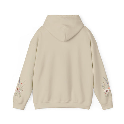 Floral Meadow Hoodie — Soft Pastel Wildflower Garden Pullover