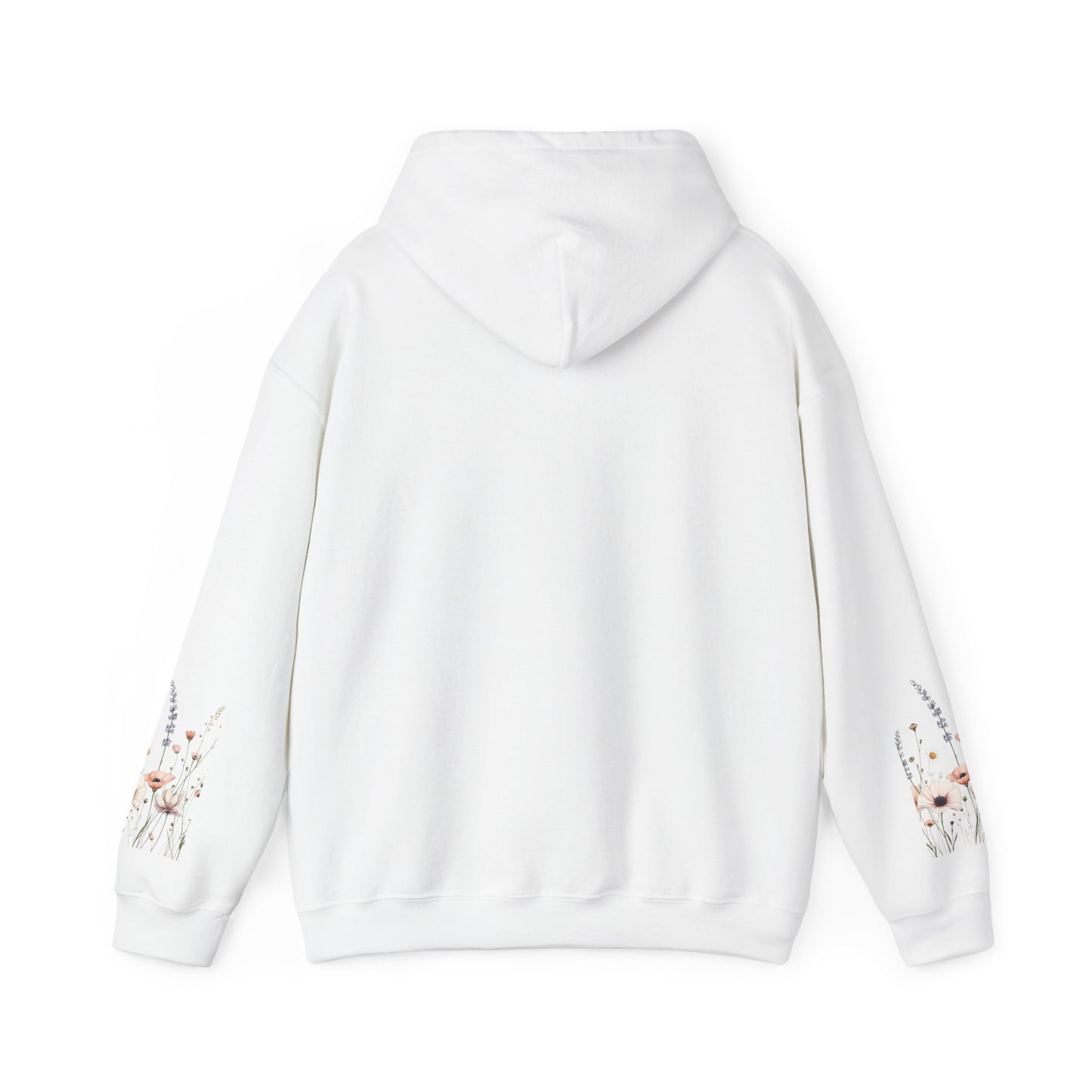 Floral Meadow Hoodie — Soft Pastel Wildflower Garden Pullover