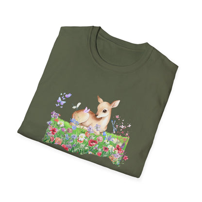 Doe in Wildflower Meadow T-Shirt