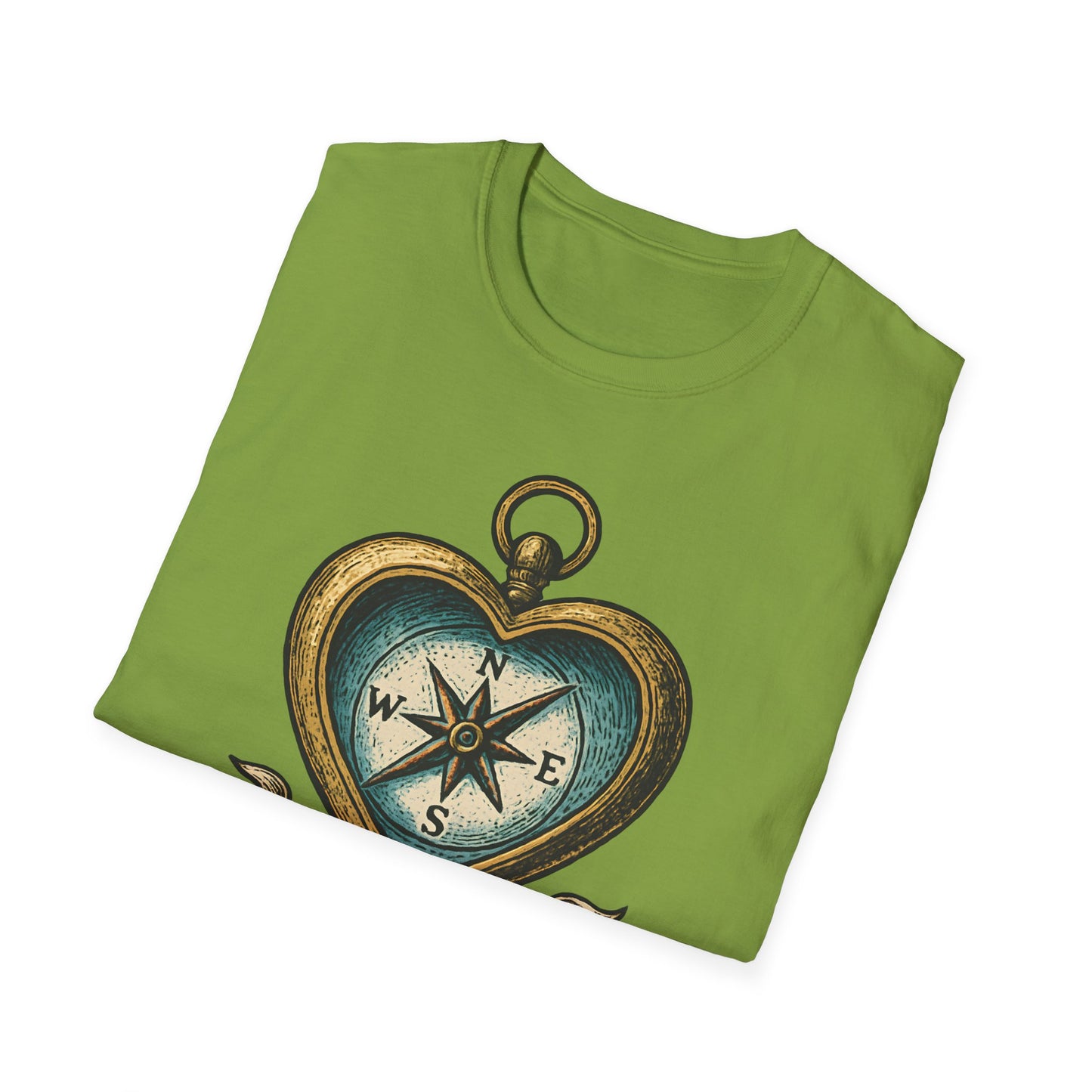 Heart Compass Design “My Heart's Compass” | Romantic Adventure Tee