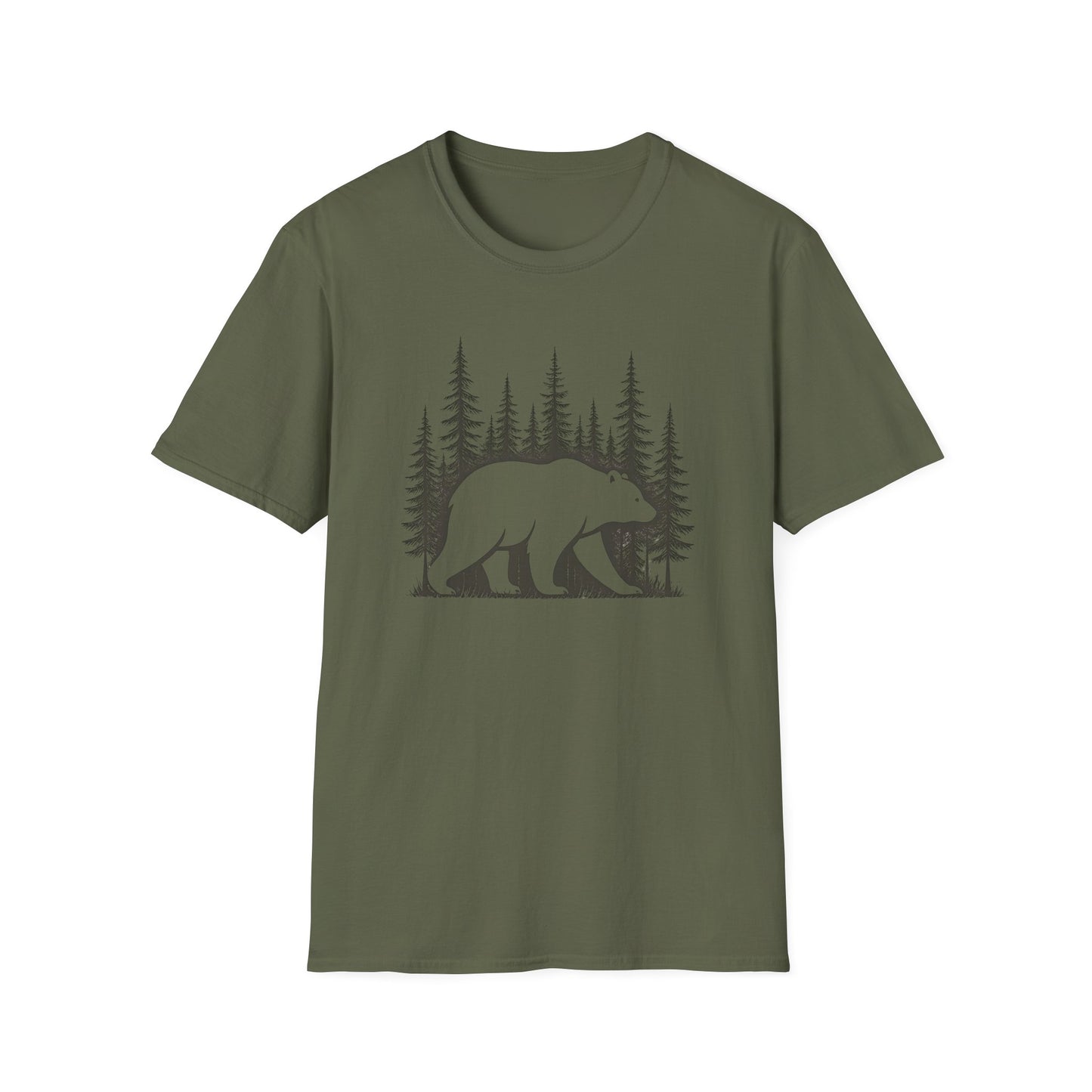 Bear Silhouette T-Shirt — Woodland Forest Graphic Tee