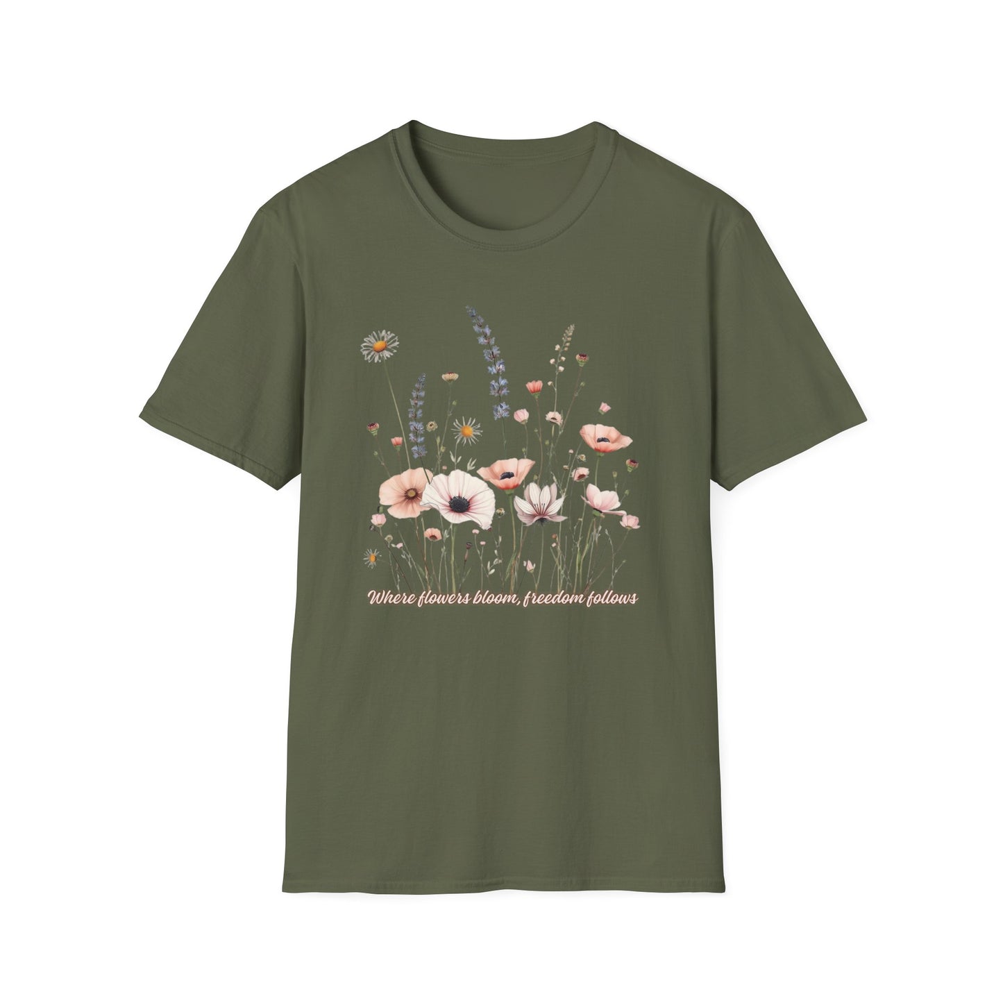 Floral Meadow Tee — Soft Pastel Wildflower T-Shirt