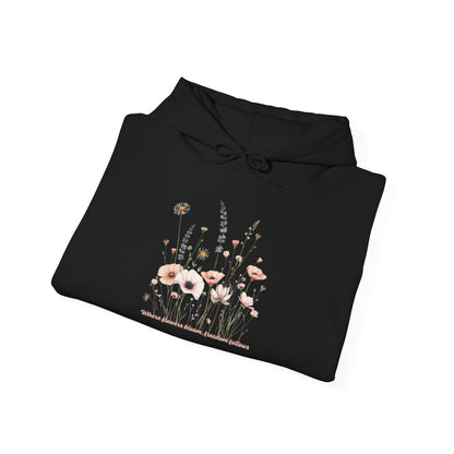 Floral Meadow Hoodie — Soft Pastel Wildflower Garden Pullover