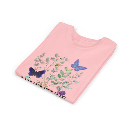 Youth Tee - "Adventure Awaits" Butterfly & Foliage Graphic