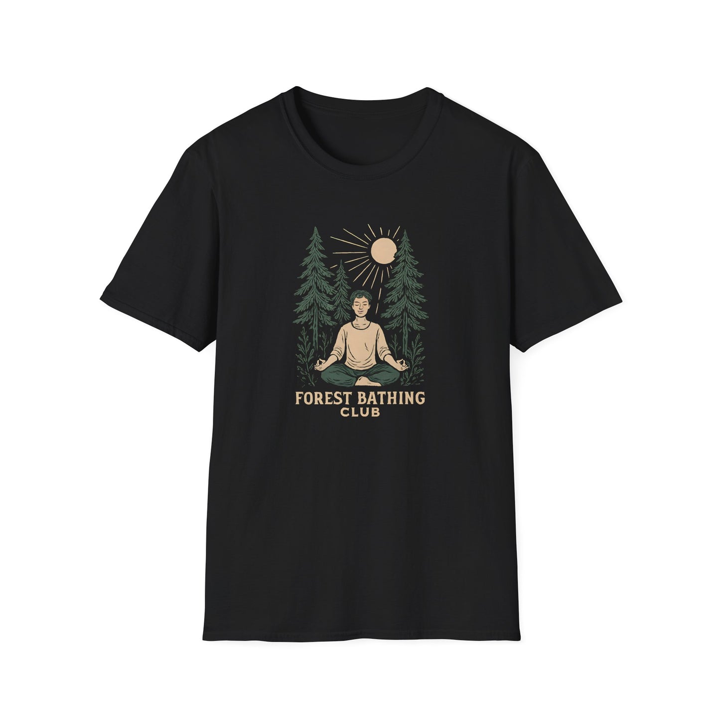 Forest Bathing Club T-Shirt — Meditation Nature Tee