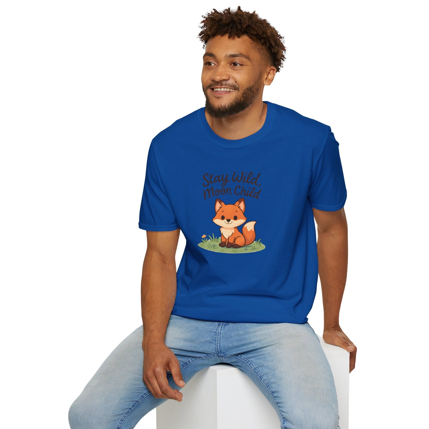 Fox T-Shirt — "Stay Wild, Moon Child" Cute Woodland Graphic Tee