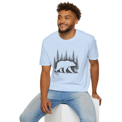 Bear Silhouette T-Shirt — Woodland Forest Graphic Tee