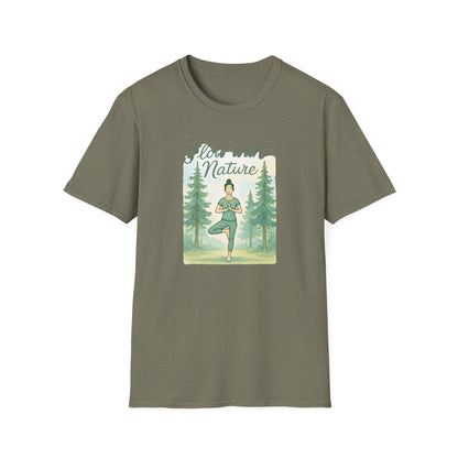 Flow with Nature T-Shirt - Mindful Living & Nature Inspired Tee