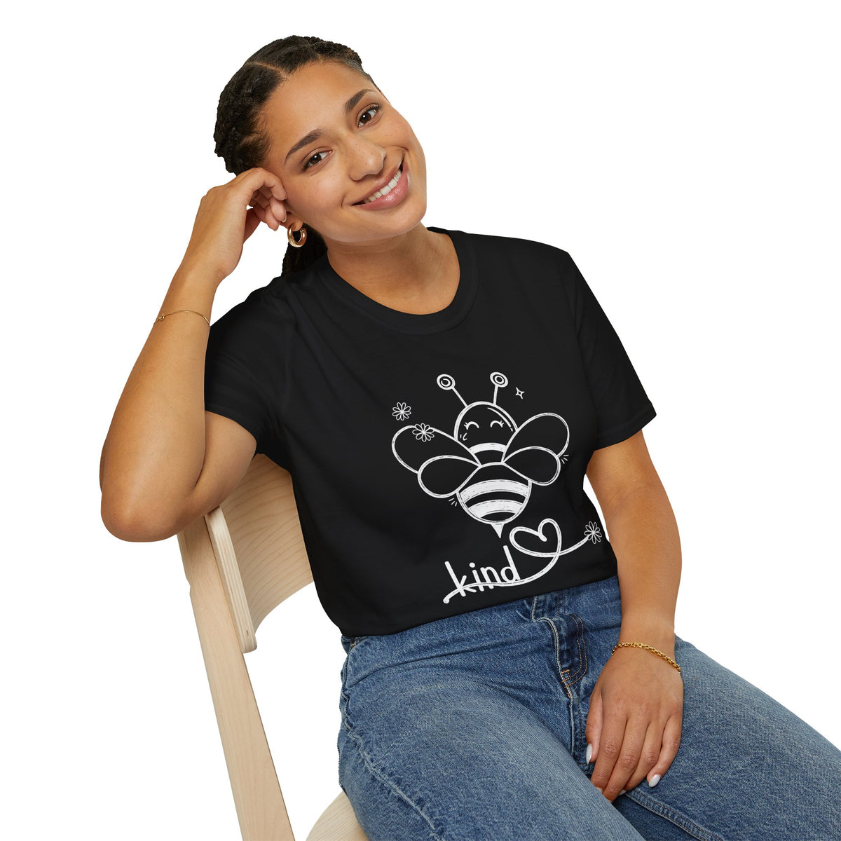 Bee Kind T-Shirt | Bee & Wildflower Graphic Tee
