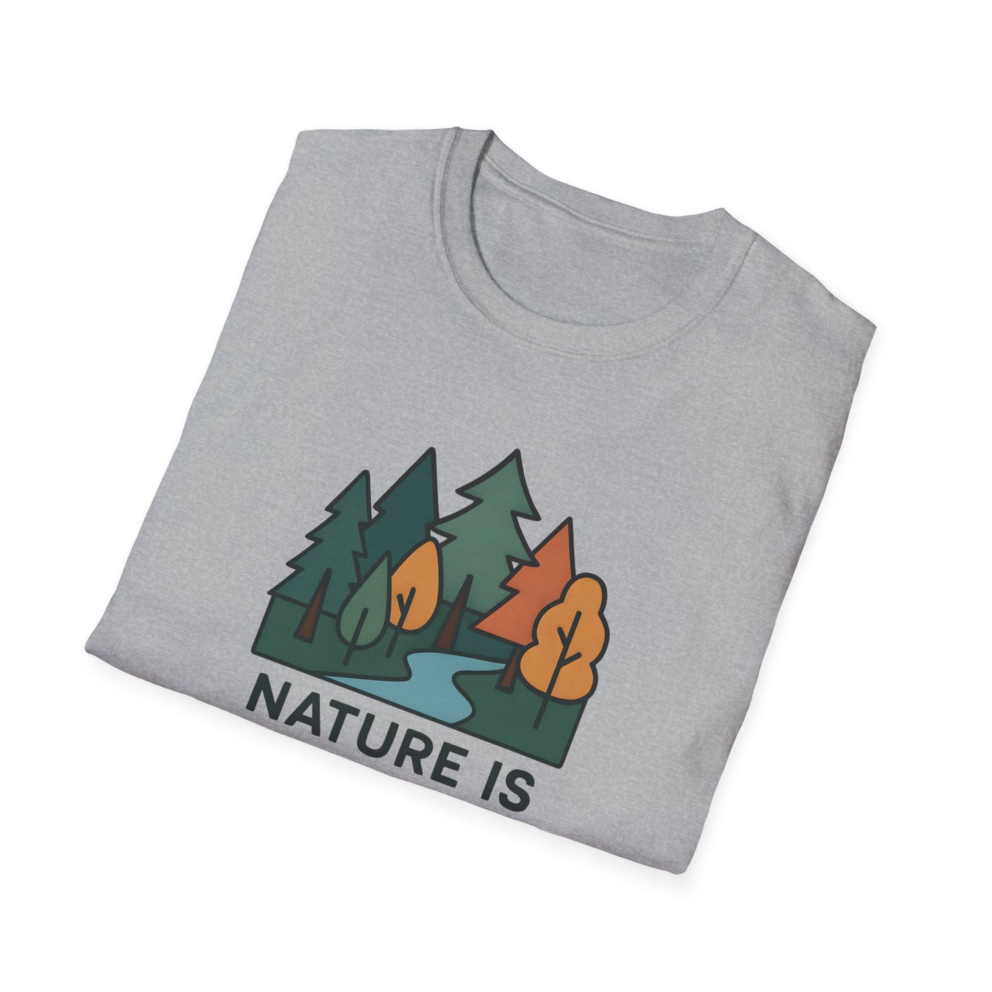 Nature Is My Therapy T-Shirt — Forest Camping Graphic Tee