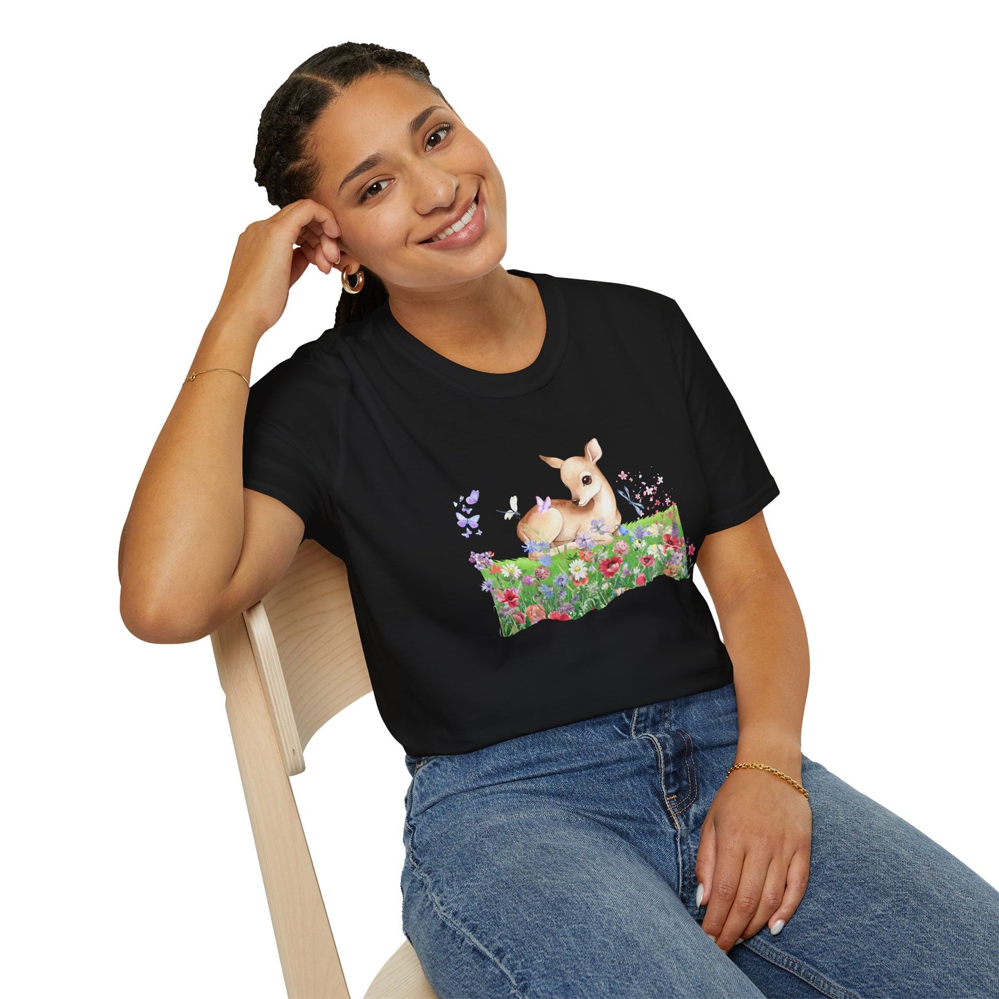 Doe in Wildflower Meadow T-Shirt