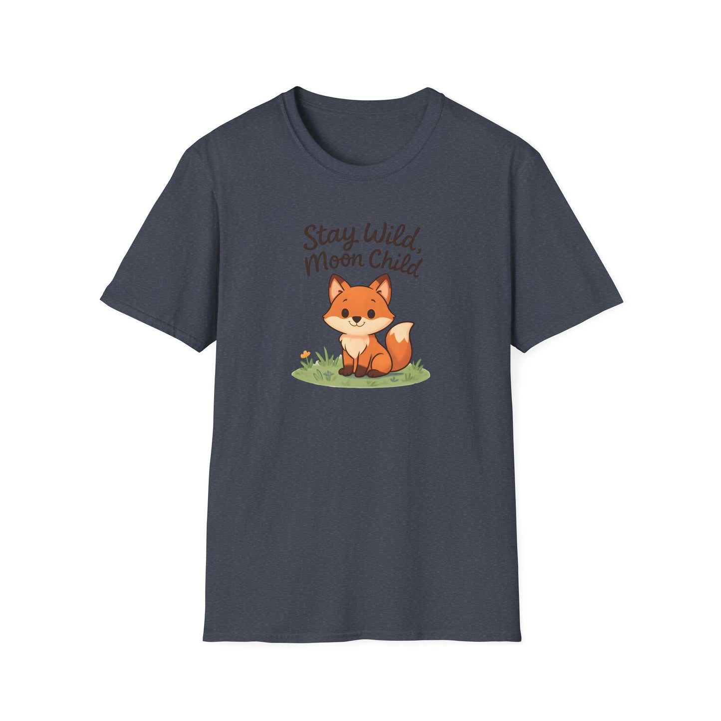 Fox T-Shirt — "Stay Wild, Moon Child" Cute Woodland Graphic Tee