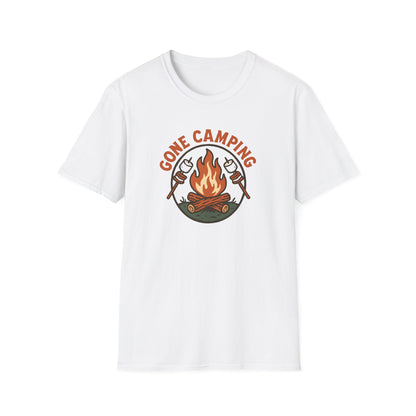 Camping T-Shirt — "Gone Camping" Campfire Graphic Tee