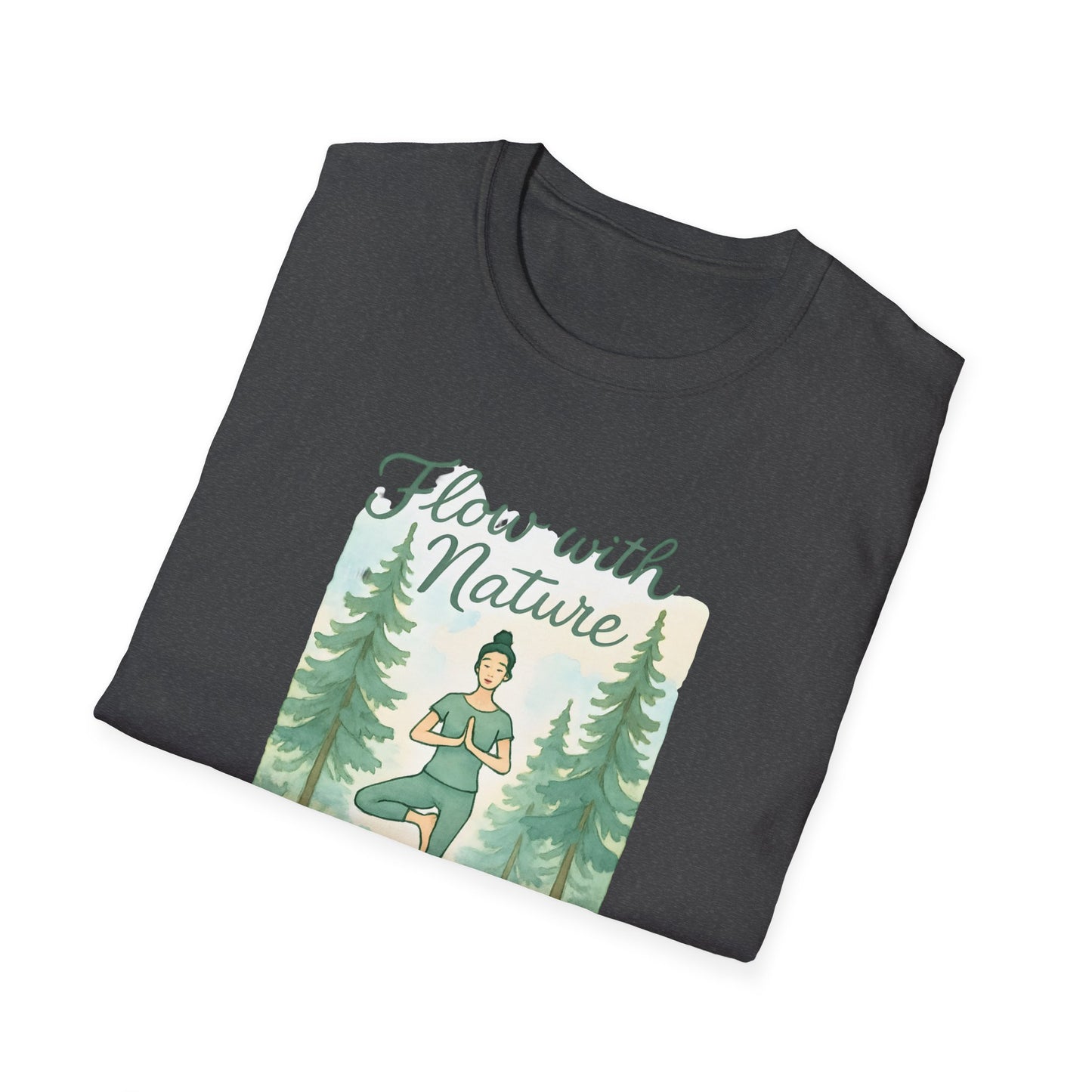 Flow with Nature T-Shirt - Mindful Living & Nature Inspired Tee