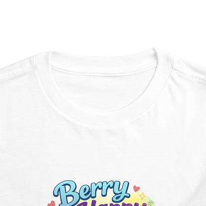 Berry Happy Frog Toddler Tee — Cute Blueberry Frog Kids T-Shirt