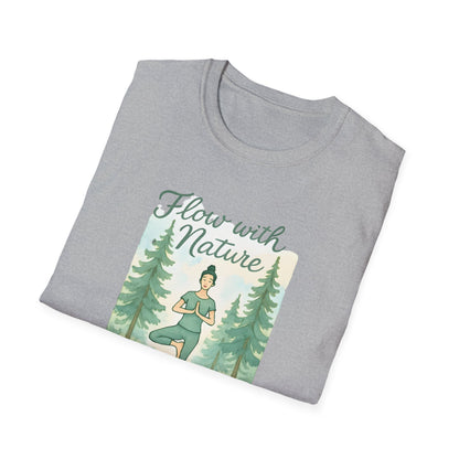 Flow with Nature T-Shirt - Mindful Living & Nature Inspired Tee