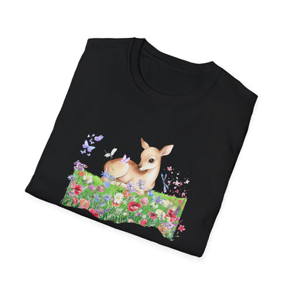 Doe in Wildflower Meadow T-Shirt